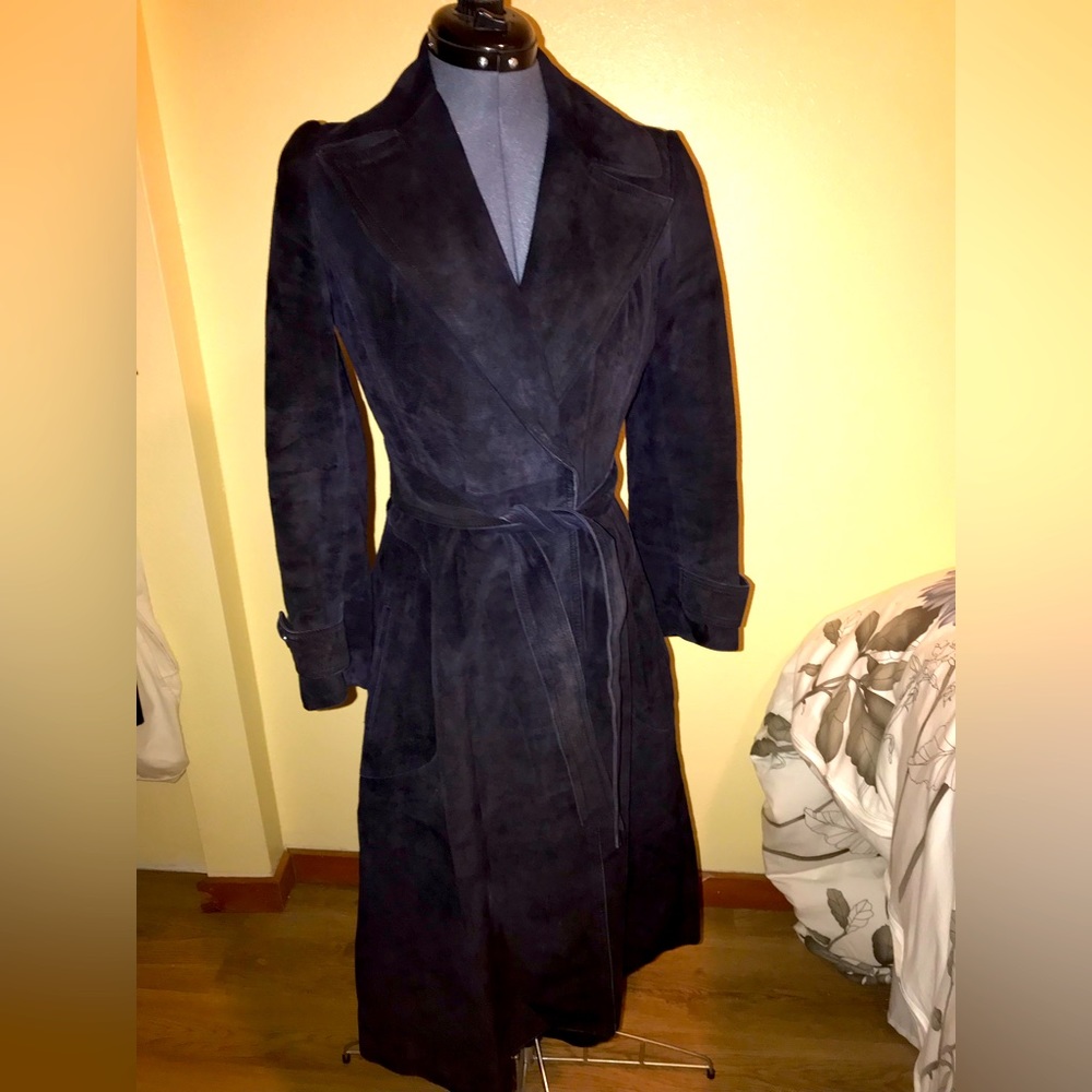 Vintage Suede Trench